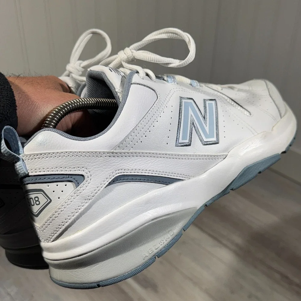 New Balance 608 Women's White Light Blue‎ Size 12 D WX608WB5
